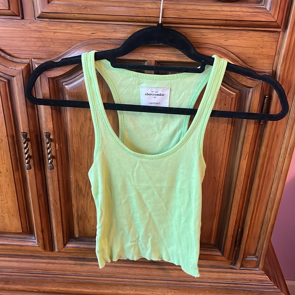 Abercrombie ribbed cropped tank top